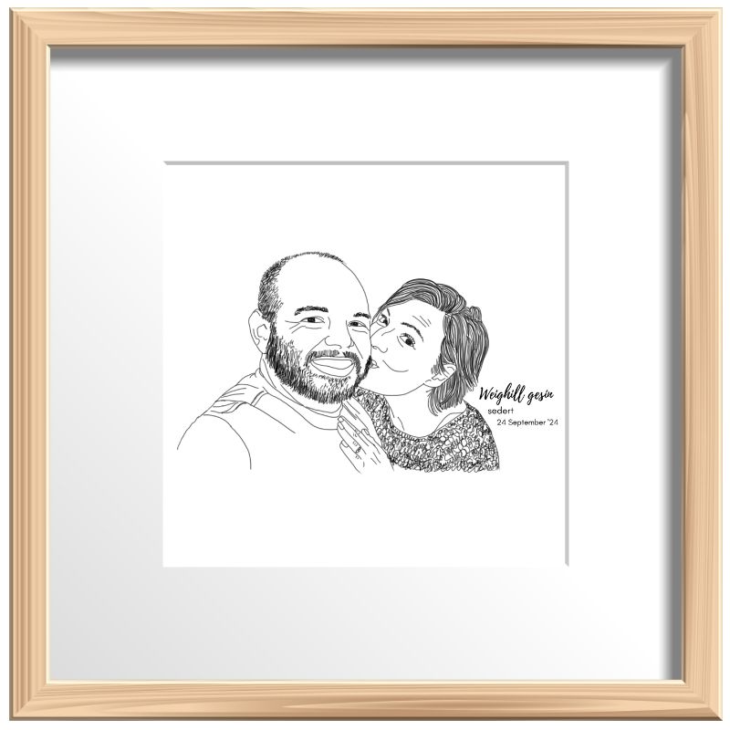 Annei Bruwer Moments: Personalised Digital Line Drawing Sketches - Voucher